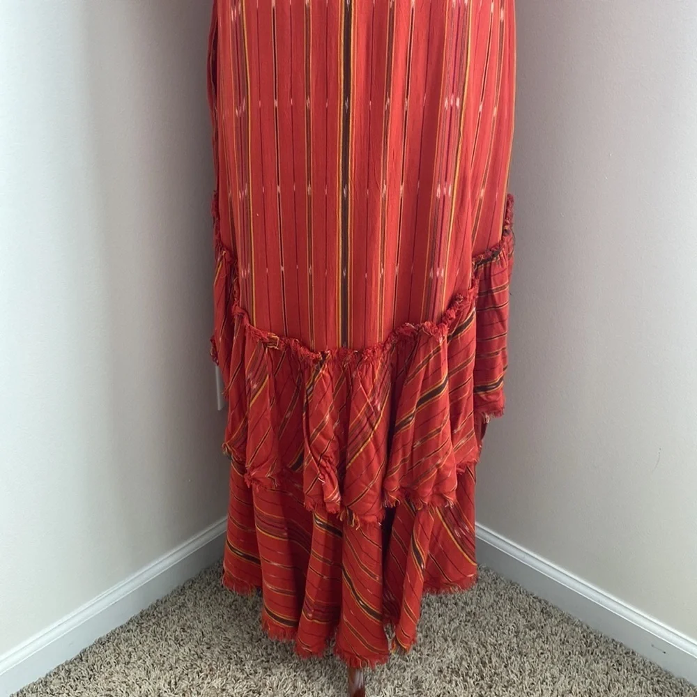 Free People Better Days Red Combo Maxi Dress Small - Picture 12 of 14